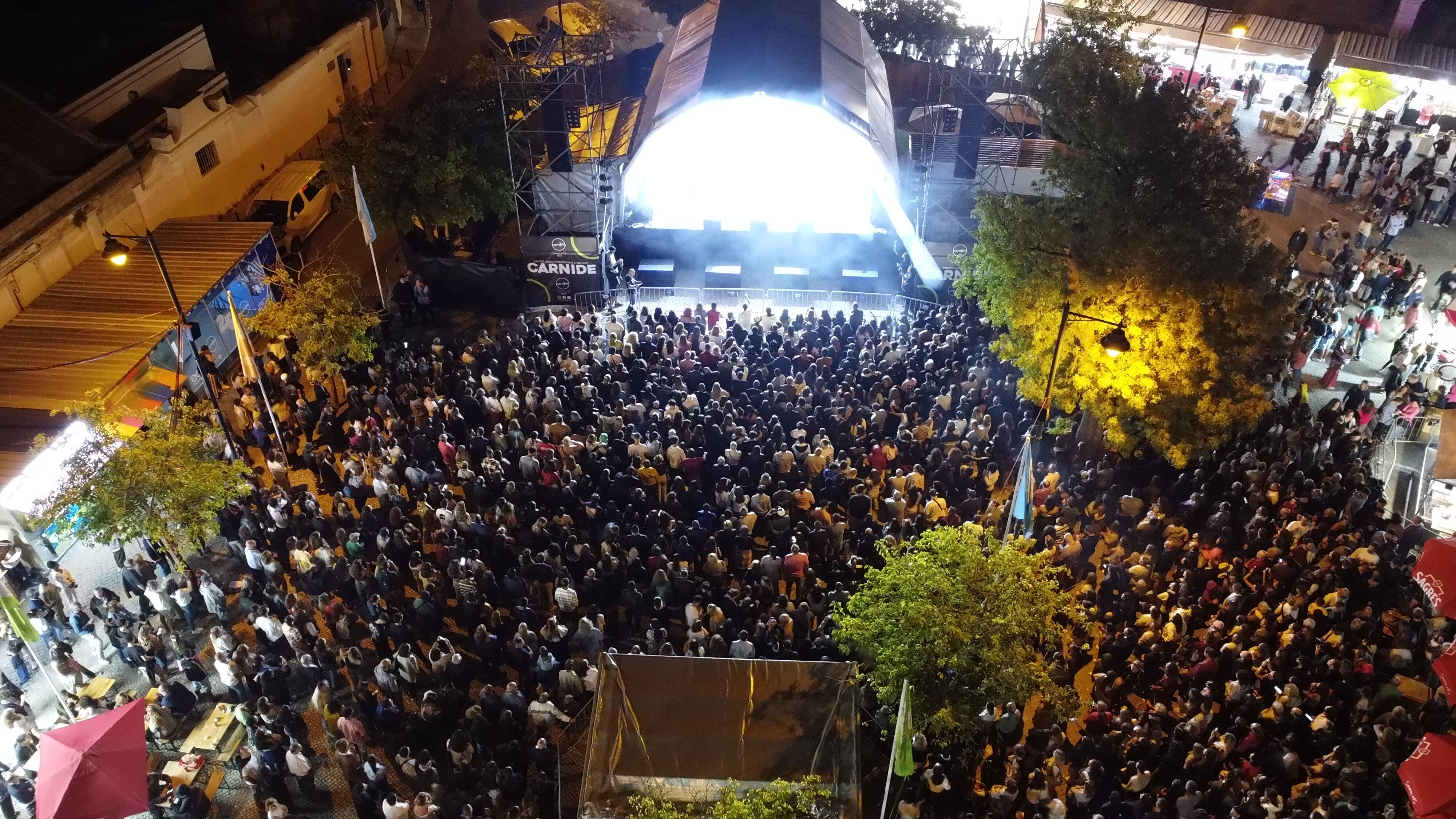 Vista aérea da Feira da Luz