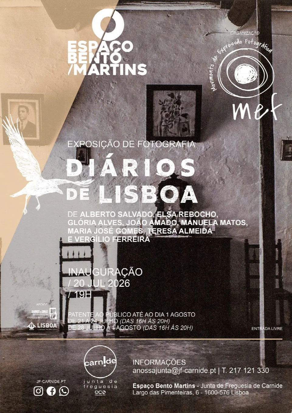 Cartaz: Exposição de Fotografia «Diários de Lisboa»