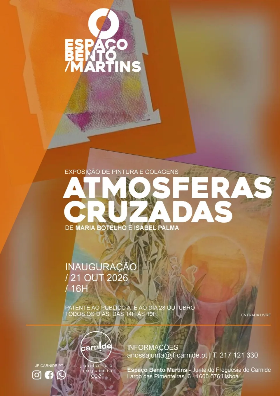 Cartaz: Exposição «Atmosferas Cruzadas»