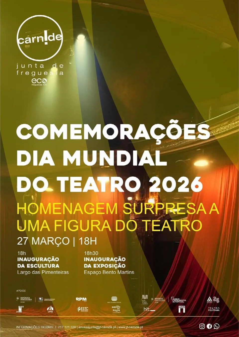 Cartaz: Comemorações do Dia Mundial do Teatro